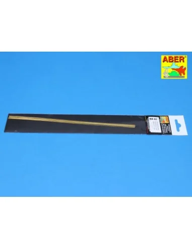 Brass round rods 0, 7mm length 250mm x7pcs - Aber Models BR 07