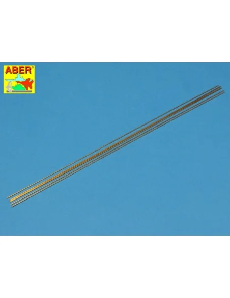 Brass round rods 0, 8mm length 250mm x6pcs - Aber Models BR 08