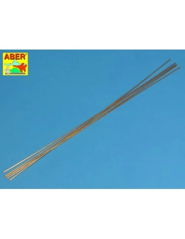 Brass round rods 1, 0mm length 250mm x 5 pcs. - Aber Models BR 10