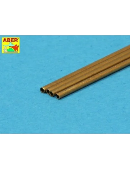 Brass Tubes 1, 0x0, 2mm lenght 250mm x 4 pcs. - Aber Models BT 10X02