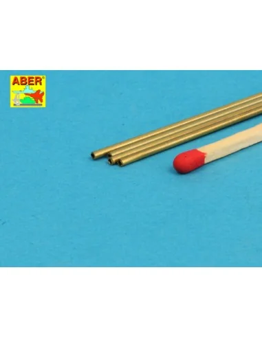Brass Tubes 1, 3x0, 2mm lenght 250mm x 4 pcs. - Aber Models BT 13X02