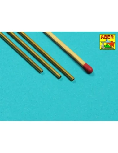 Brass Tubes 2, 0 x 0, 3mm lenght 250mm x 3 pcs. - Aber Models BT 20X03