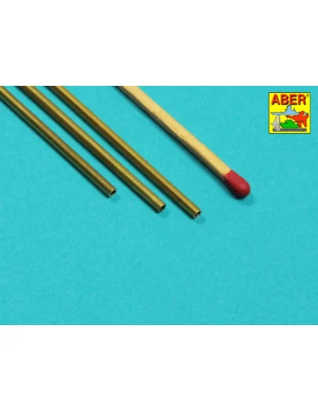 Brass Tubes 2, 0 x 0, 3mm lenght 250mm x 3 pcs. - Aber Models BT 20X03