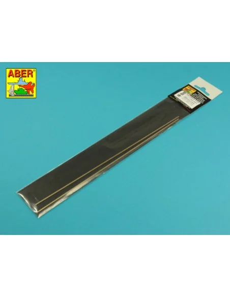 Brass flat rods 1, 5x1, 0 mm length 245mm x2 pcs. - Aber Models FR ...