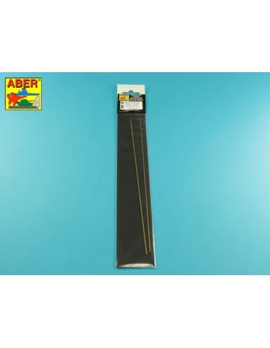 Brass hexagonal rods 1, 0mm length 245mm x2 pcs. - Aber Models HR- 10
