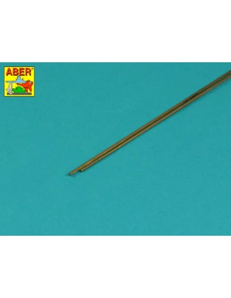 Brass hexagonal rods 1, 5mm length 245mm x2 pcs. - Aber Models HR -15