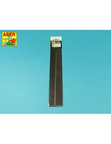 Brass square rods 1, 0mm length 245mm x2 pcs. - Aber Models KR 10