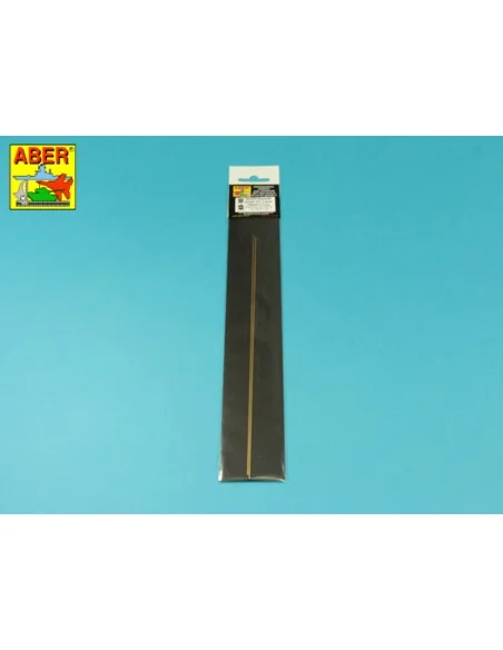 Brass square rods 1, 0mm length 245mm x2 pcs. - Aber Models KR 10