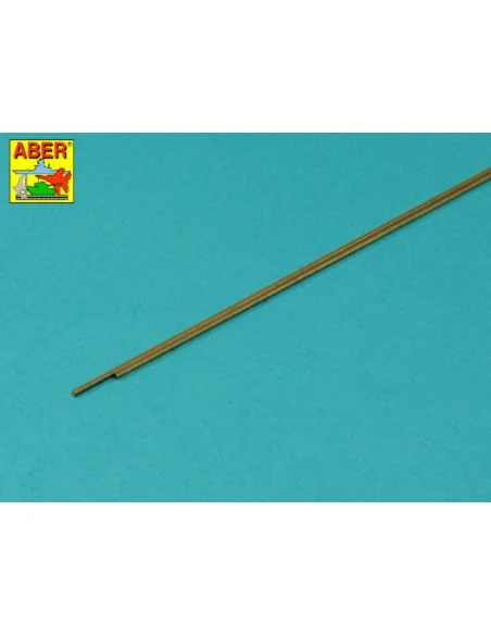 Brass square rods 1, 0mm length 245mm x2 pcs. - Aber Models KR 10