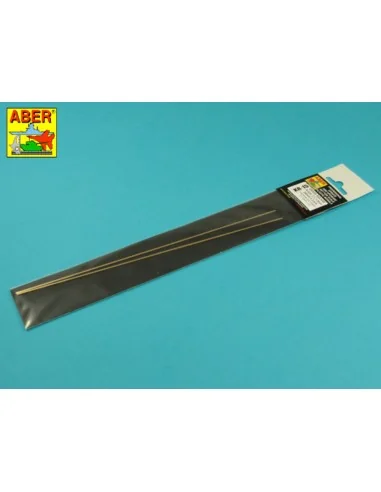 Brass square rods 1, 5 mm length 245mm x2 pcs. - Aber Models KR 15