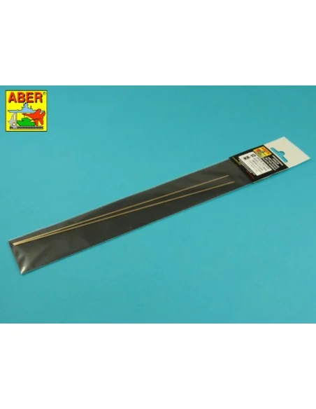 Brass square rods 1, 5 mm length 245mm x2 pcs. - Aber Models KR 15