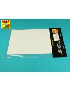 Polystyrene plates 195 x 315 x 0, 25 mm x 5 pcs. - Aber Models PS-1