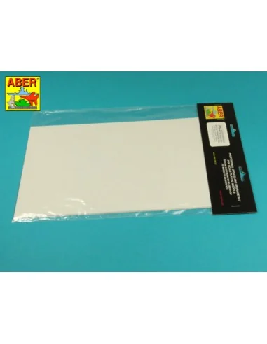 Polystyrene plates 195 x 315 x 0, 50 mm x 4 pcs. - Aber Models PS-2