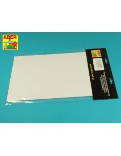 Polystyrene plates 195 x 315 x 0, 75 mm x 3 pcs. - Aber Models PS-3