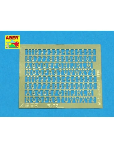 Letters & Numbers (1, 5 mm high) - Aber Models R-02