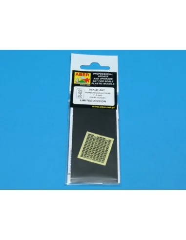 [NO_DESC] Letters & Numbers (1, 5 mm high) - Aber Models R-02