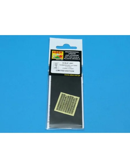 Letters & Numbers (1, 5 mm high) - Aber Models R-02