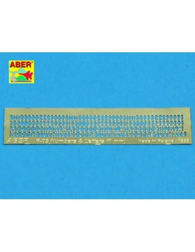 [NO_DESC] Letters & Numbers (1 mm high) - Aber Models R-03