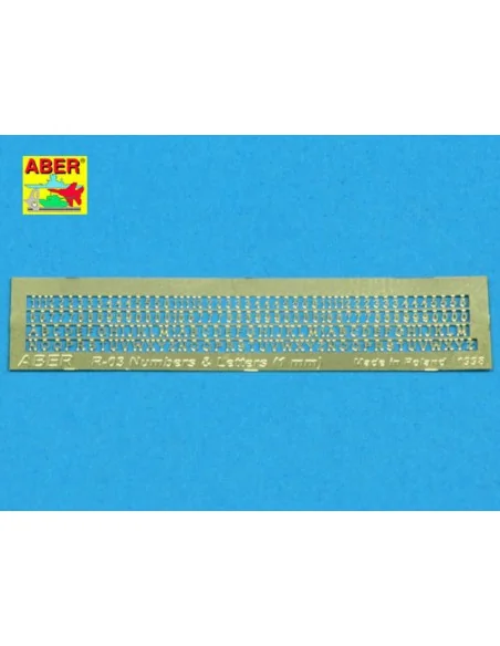 Letters & Numbers (1 mm high) - Aber Models R-03