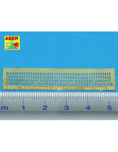 Letters & Numbers (1 mm high) - Aber Models R-03