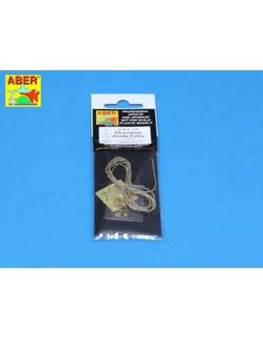 All- purpose double Pulley x 2pcs - Aber Models R-09N