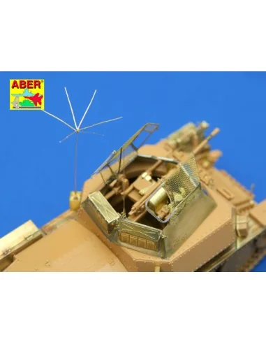 German 1, 4 m aerials - Aber Models R-27
