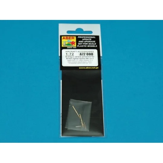 B wing(1 variant) armament for Spitfire Mk.I to V - Aber Models A72...
