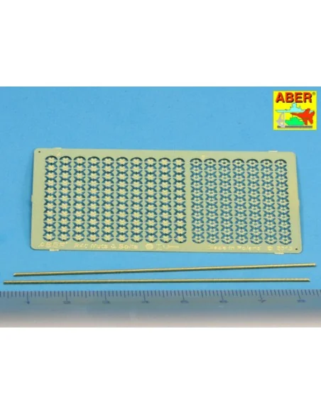 Hexagonal bolts & nuts 1, 5mm useful for 1/16 scale - Aber Models R-40