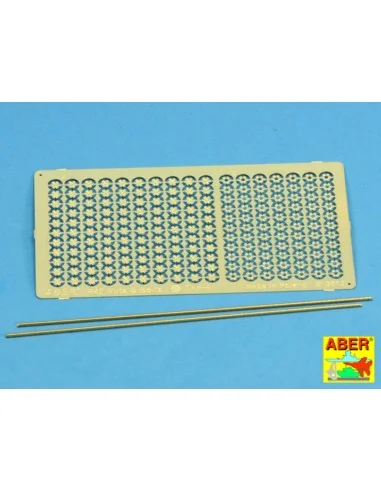 Hexagonal bolts & nuts 1, 5mm useful for 1/16 scale - Aber Models R-40