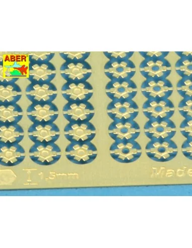 [NO_DESC] Hexagonal bolts & nuts 1, 5mm useful for 1/16 scale - Abe...