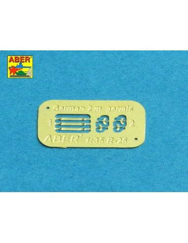 [NO_DESC] German 2m aerials with rings x 3 - Aber Models R-42