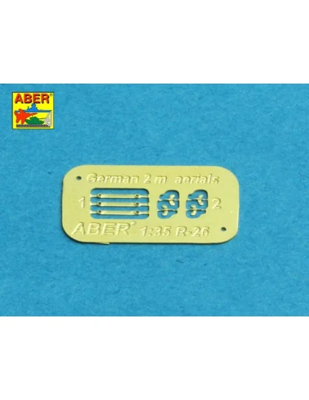 [NO_DESC] German 2m aerials with rings x 3 - Aber Models R-42