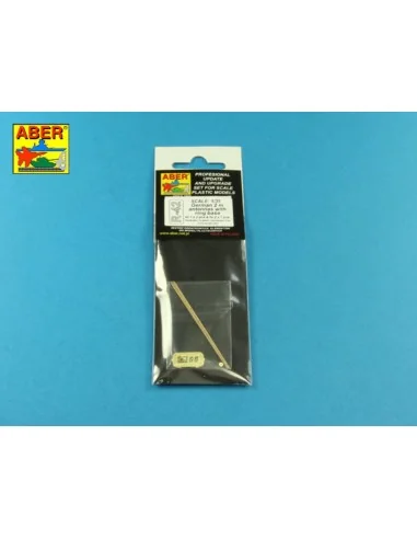 German 2m aerials with rings x 3 - Aber Models R-42