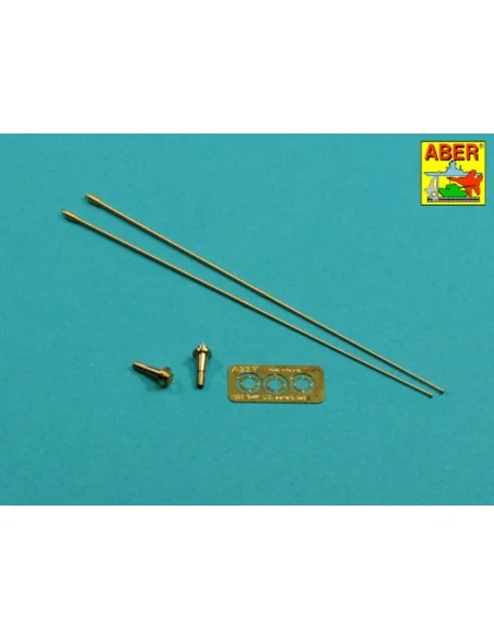 Set of 2 NATO antennas with mount bases - Aber Models R-44
