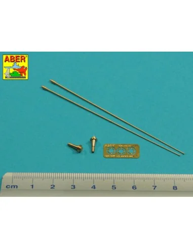 Set of 2 NATO antennas with mount bases - Aber Models R-44