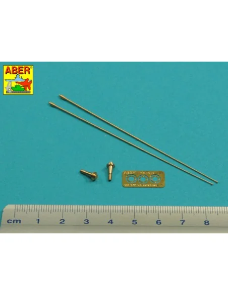Set of 2 NATO antennas with mount bases - Aber Models R-44