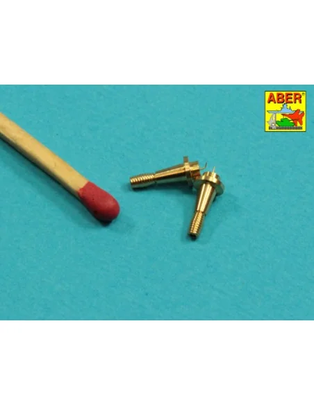 Set of 2 NATO antennas with mount bases - Aber Models R-44