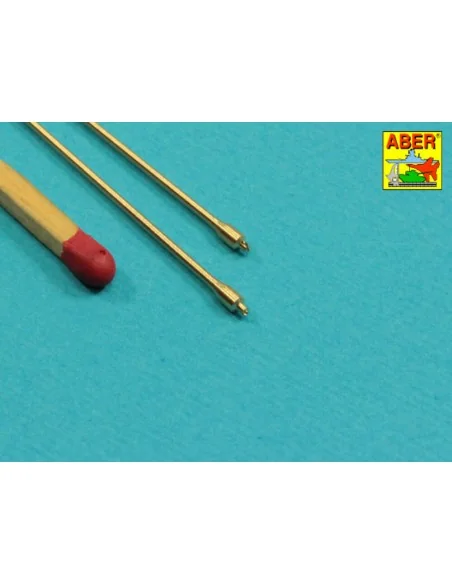 Set of 2 NATO antennas with mount bases - Aber Models R-44