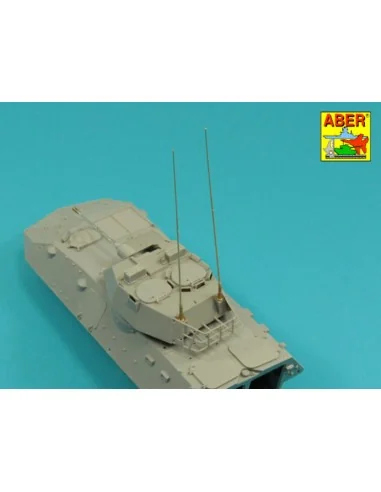[NO_DESC] Set of 2 NATO antennas with mount bases - Aber Models R-44
