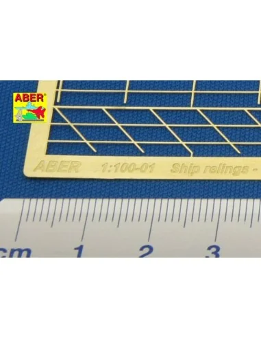 [NO_DESC] Railing 3 bar, horizontal, 1/100 - Aber Models RE-100-01