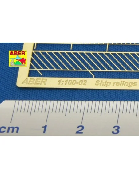Ships railing -vertical bars, 1/100 - Aber Models RE-100-02
