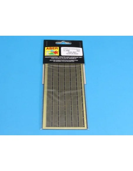 Ships railing -vertical bars, 1/100 - Aber Models RE-100-02