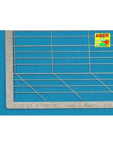 Railing four horizontal bars, 1/100 - Aber Models RE-100-04