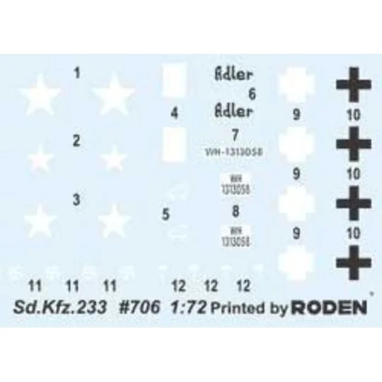 Sd.Kfz. 233 ''Stummel'' - Roden 706