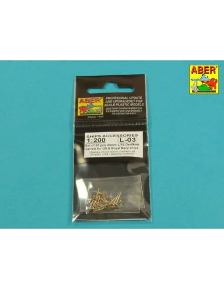 Set of 20 pcs 20 mm L/70 Oerlikon Mk.10 barrels for US Navy ships, ...