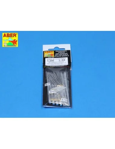 Set of barrels for Bismarck, 1/200 - Aber Models RE-200 L04
