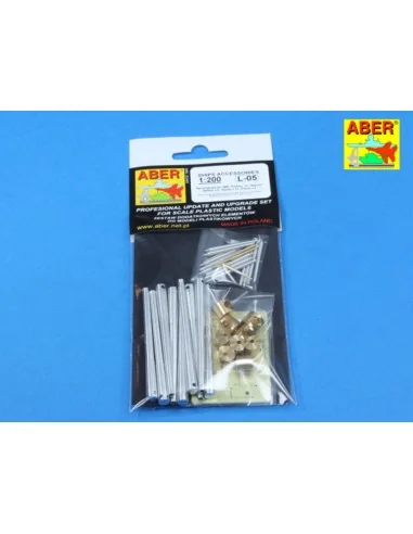 Set of barrels for HMS Rodney or Nelson, 1/200 - Aber Models RE-200...