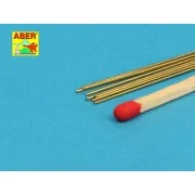 Brass round rods 0, 5mm lenght 250mm x 8 pcs. - Aber Models BR 05 Brass round rods 0, 5mm lenght 250mm x 8 pcs. - Aber Models BR 05