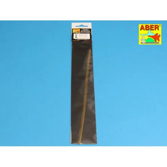 Brass round rods 0, 5mm lenght 250mm x 8 pcs. - Aber Models BR 05 Brass round rods 0, 5mm lenght 250mm x 8 pcs. - Aber Models BR 05