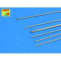 Brass round rods 0, 7mm length 250mm x7pcs - Aber Models BR 07